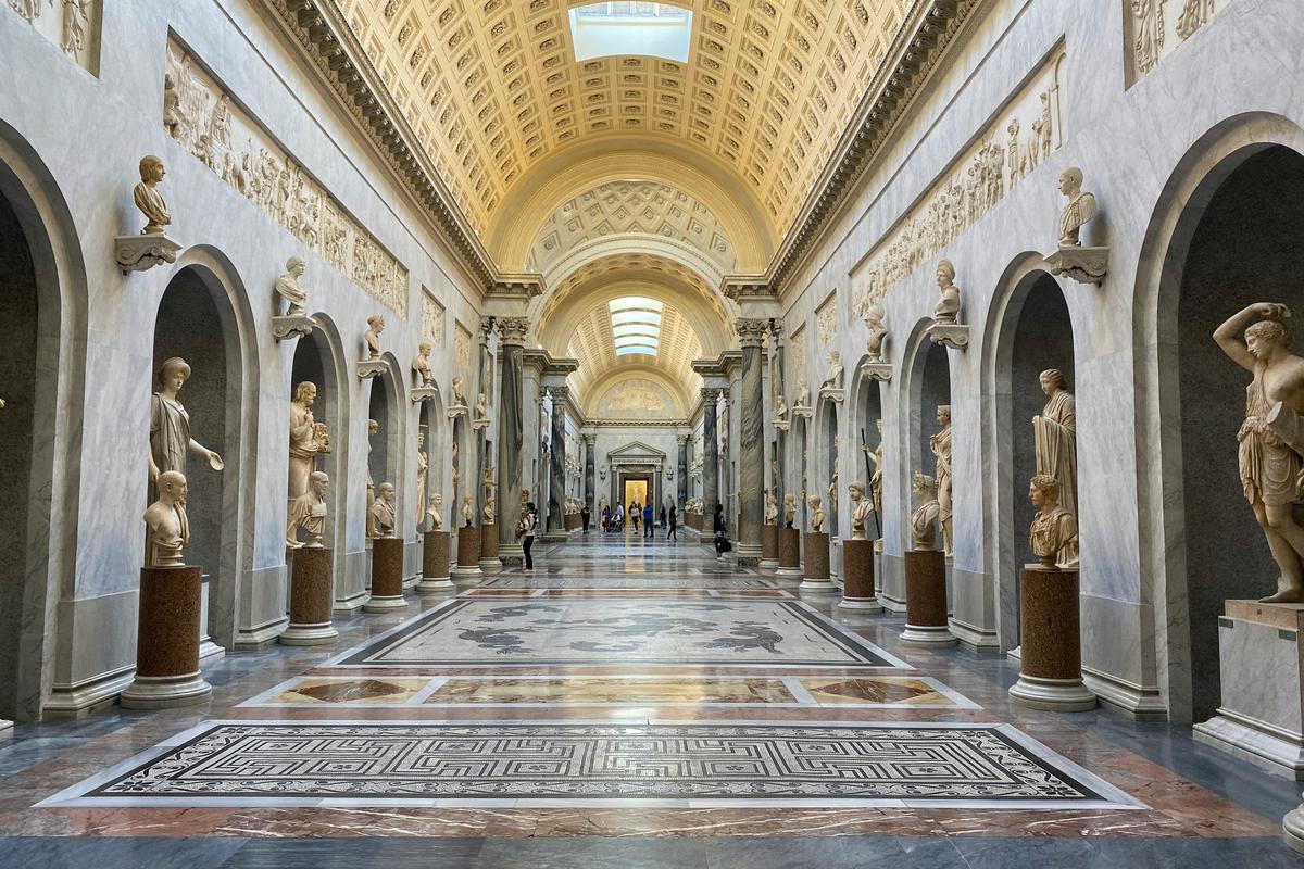 Galerie in den Vatikanischen Museen